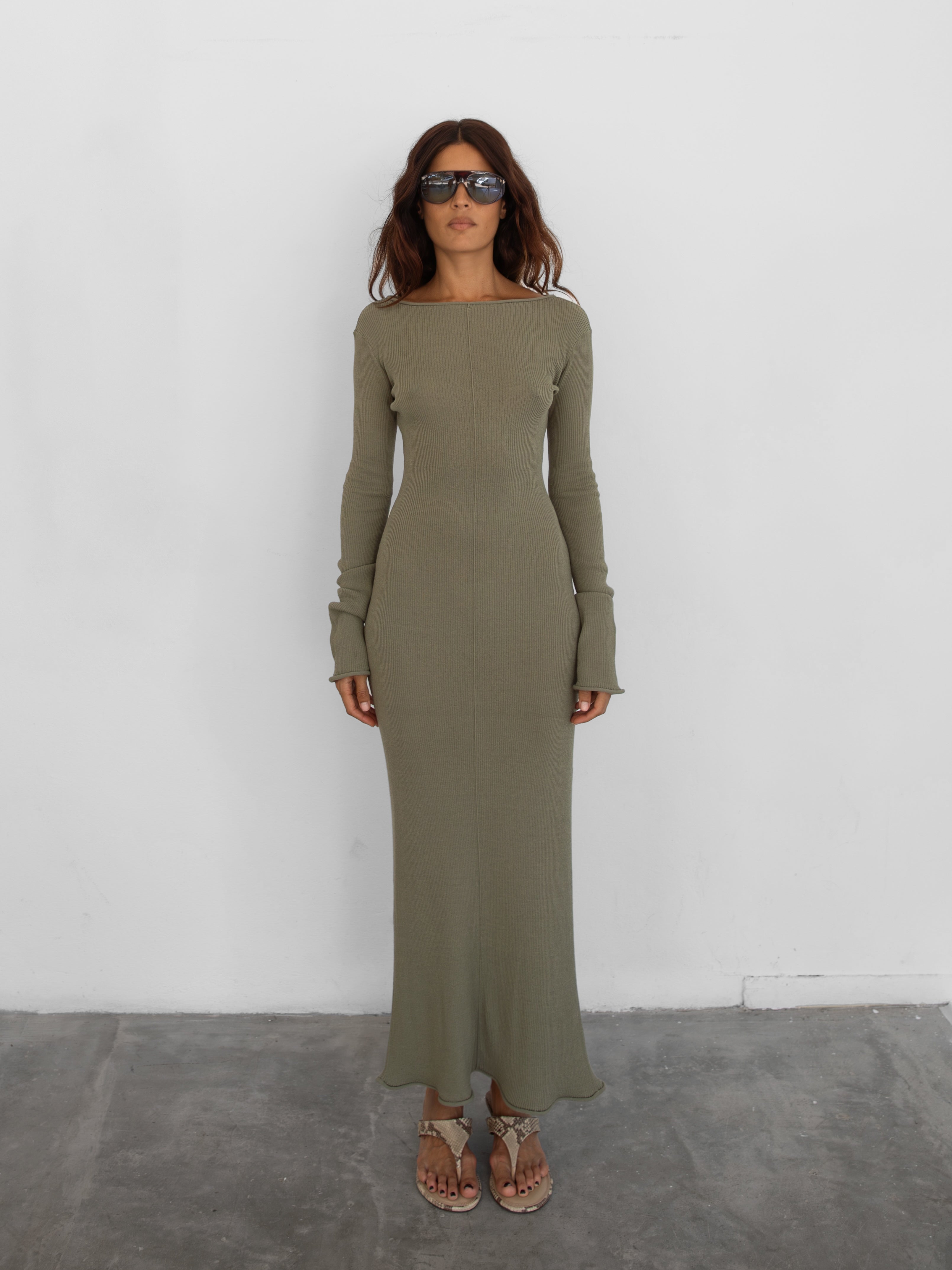 ESME DRESS OLIVE THE ISLA ESME DRESS OLIVE THE ISLA