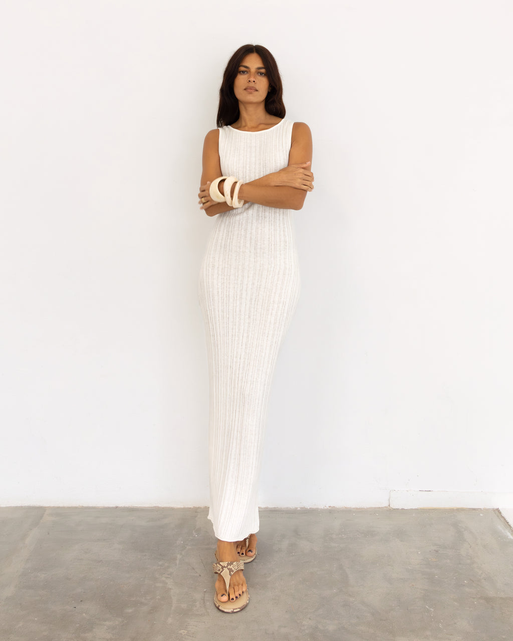 NARA MAXI DRESS IVORY