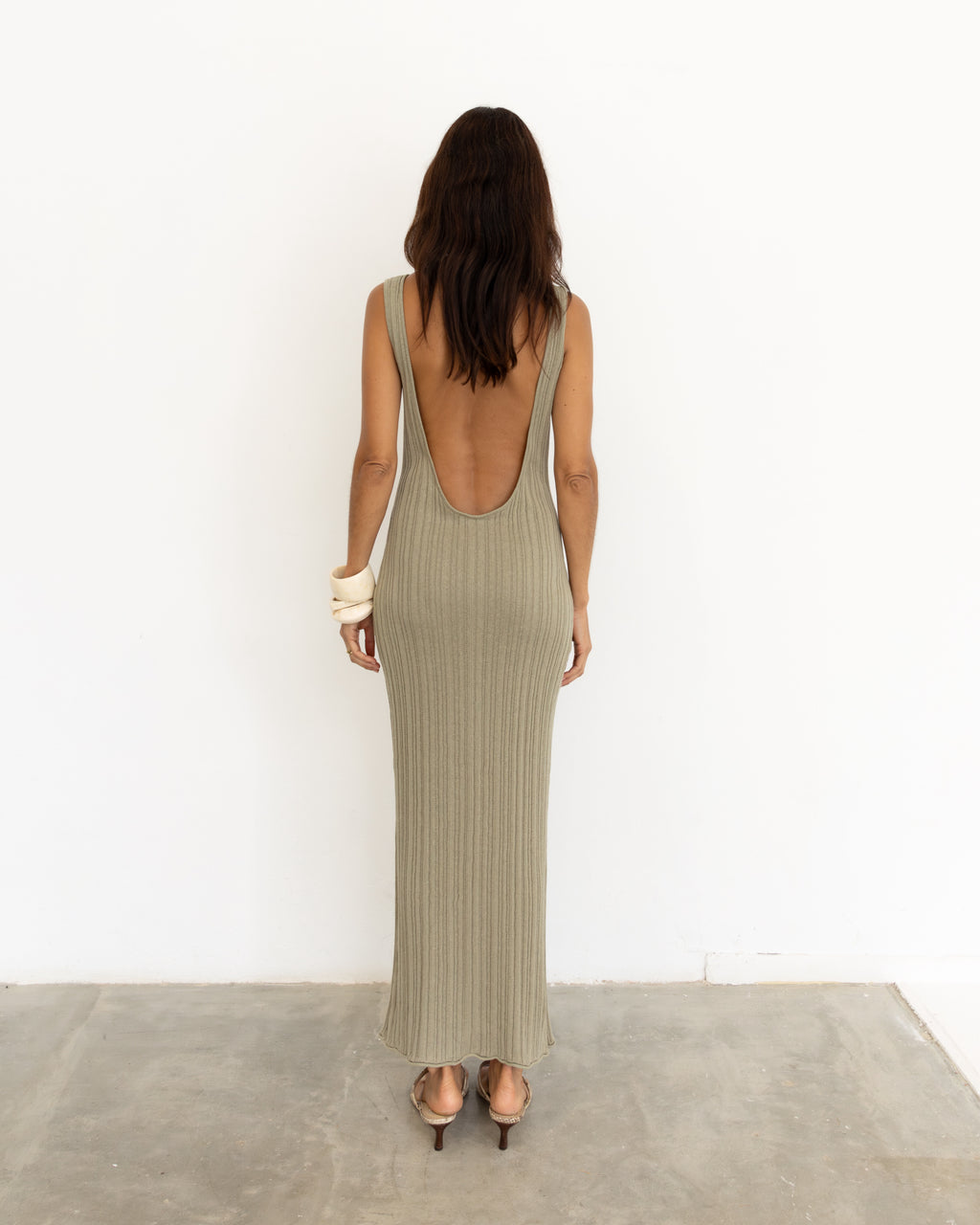 NARA MAXI DRESS OLIVE